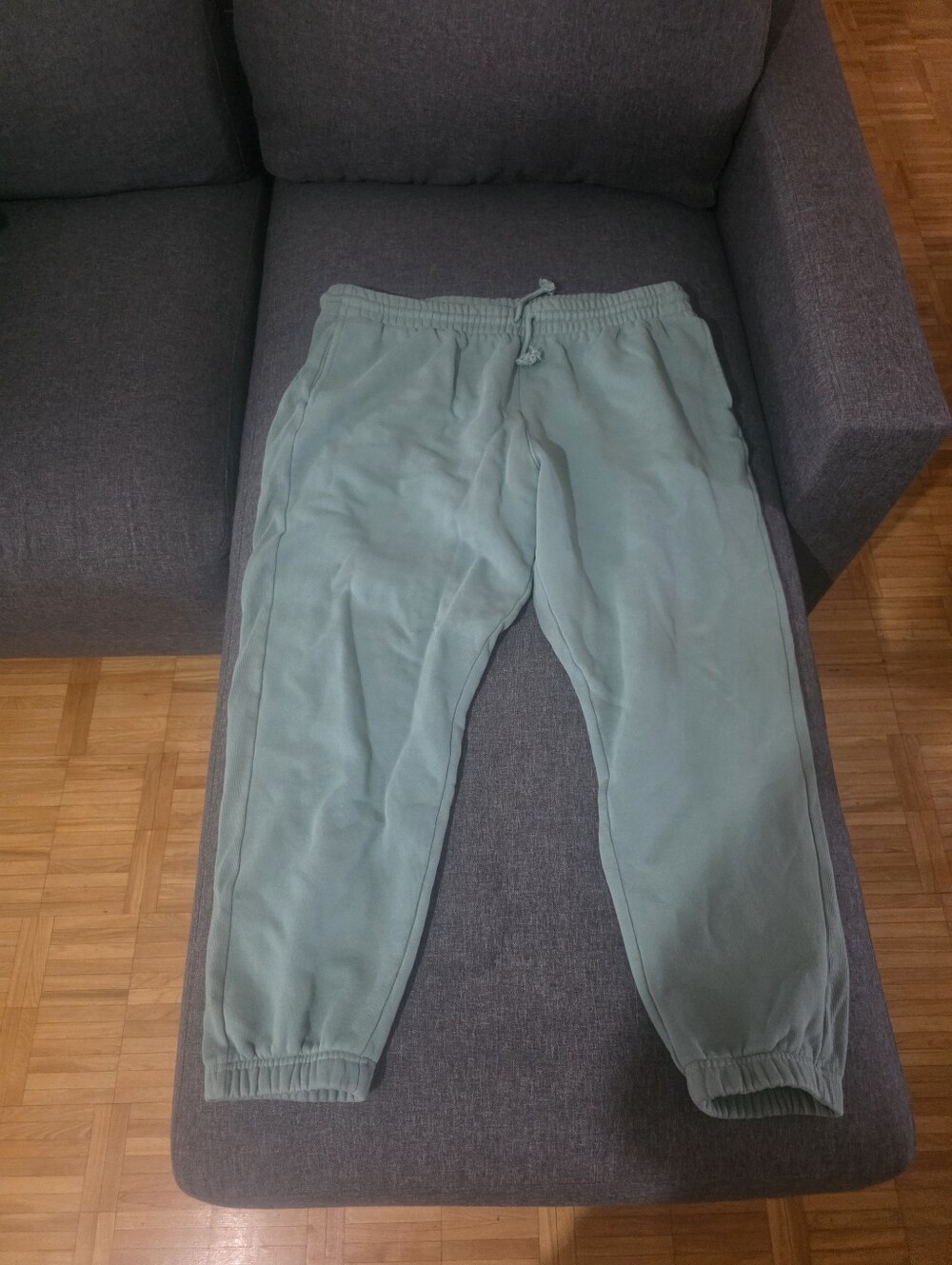 TNA Cozyaf Fleece Joggers in Light Gray
